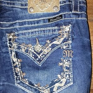 MISS ME Curvy boot cut mid rise jeans like new